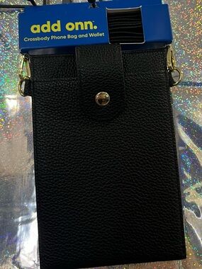 Black Crossbody Phone Bag and Wallet
